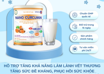 Sữa Bột Hỗ Trợ Phục Hồi Và Làm Lành Vết Thương Trước Và Sau Phẫu Thuật NANO CURCUMIN – Hộp 900g