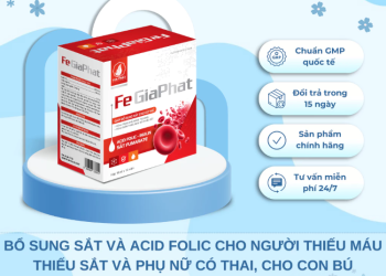 Viên Uống Sắt Hữu Cơ Fe GiaPhat Chứa Acid Folic, Giúp Bổ Máu, Tái Tạo Hồng Cầu, Giảm Tình Trạng Thiếu Máu – 100 Viên/Hộp